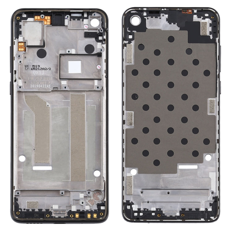 Front Housing LCD Frame Bezel Plate for Motorola Moto One Vision(Black) - Frame Bezel Plate by PMC TechLife | Online Shopping South Africa | PMC TechLife