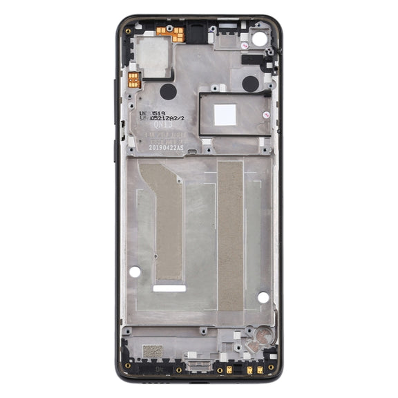 Front Housing LCD Frame Bezel Plate for Motorola Moto One Vision(Black)