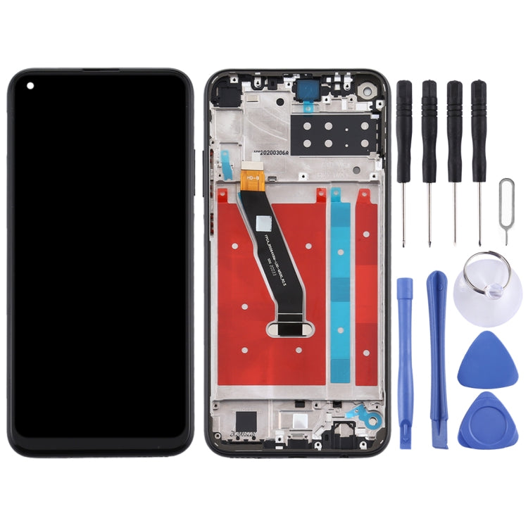 OEM LCD Screen for Huawei Y7p (2020) Digitizer Full Assembly with Frame(Black)