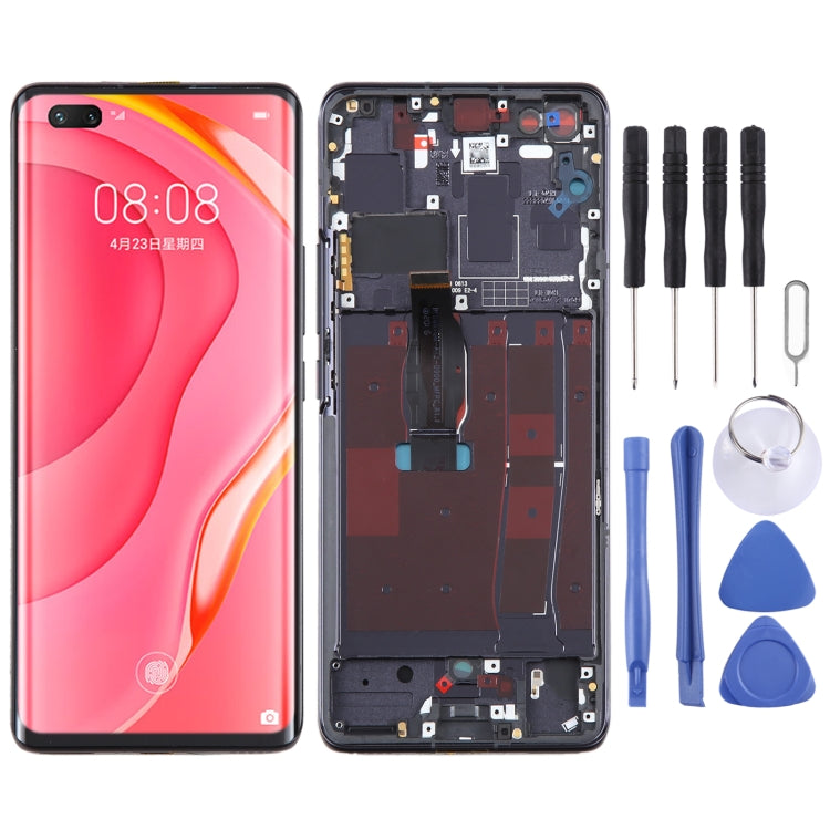 LCD Screen and Digitizer Full Assembly with Frame for Huawei Nova 7 Pro 5G(Black) - free shipping - PMC TechLife - Order now!