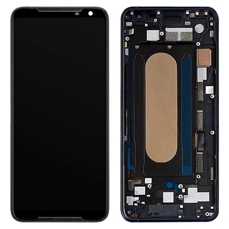 Original LCD Screen for Asus ROG Phone II ZS660KL Digitizer Full Assembly with Frame���Black)