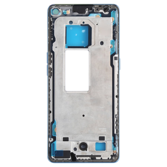 For OPPO Reno5 Pro 5G PDSM00, PDST00, CPH2201 Original Front Housing LCD Frame Bezel Plate (Blue)