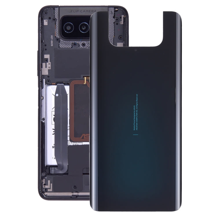 Glass Battery Back Cover for Asus Zenfone 7 ZS670KS(Black) - Back Cover by PMC TechLife | Online Shopping South Africa | PMC TechLife