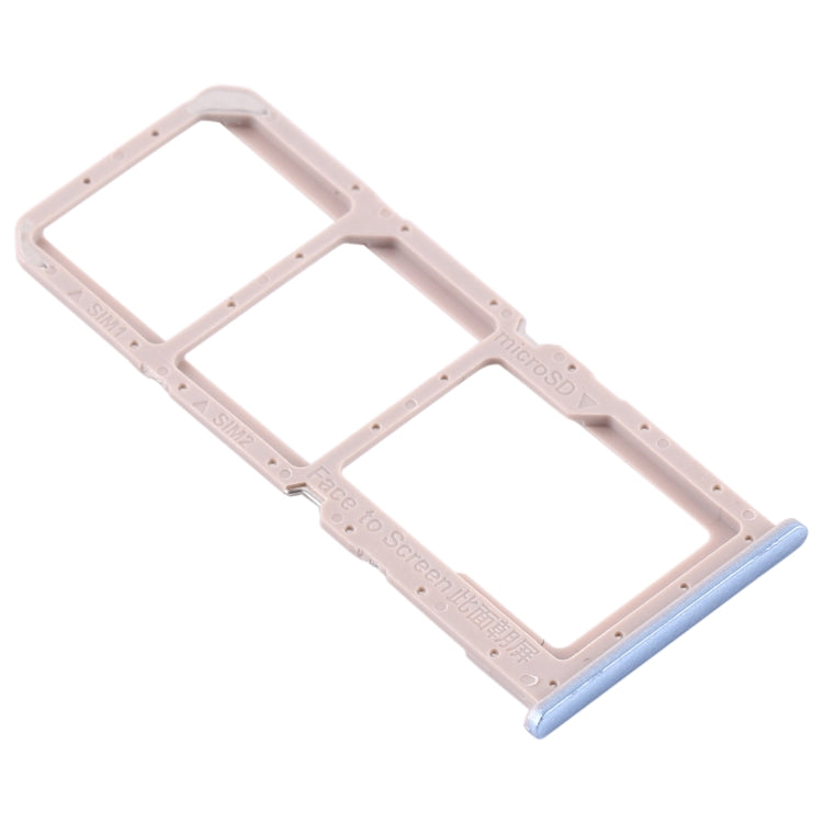 For OPPO A32 / A53 4G / A33 2020 / A53s / A11s PDVM00  SIM Card Tray + SIM Card Tray + Micro SD Card Tray(Blue) - free shipping - PMC TechLife - Order now!