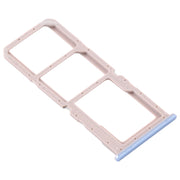 For OPPO A32 / A53 4G / A33 2020 / A53s / A11s PDVM00  SIM Card Tray + SIM Card Tray + Micro SD Card Tray(Blue)