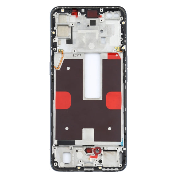 For OPPO Reno4 5G PDPM00, PDPT00, CPH2091 Front Housing LCD Frame Bezel Plate (Black)