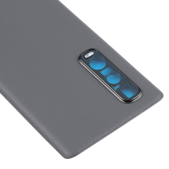 For OPPO Find X2 Pro CPH2025 PDEM30 Original Leather Material Battery Back Cover (Black)