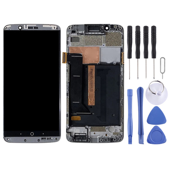 Original AMOLED LCD Screen for ZTE Axon 7 A2017 A2017U A2017G Digitizer Full Assembly With Frame (Grey)