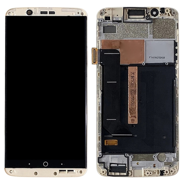 Original AMOLED LCD Screen for ZTE Axon 7 A2017 A2017U A2017G Digitizer Full Assembly With Frame (Gold) - free shipping - PMC TechLife - Order now!