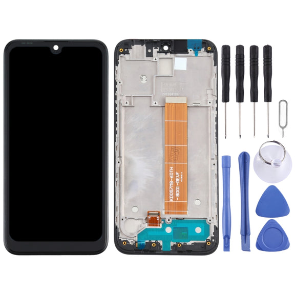 Original LCD Screen for Nokia 2.2 TA-1183 / TA-1179 / TA-1191 / TA-1188 Digitizer Full Assembly With Frame (Black)