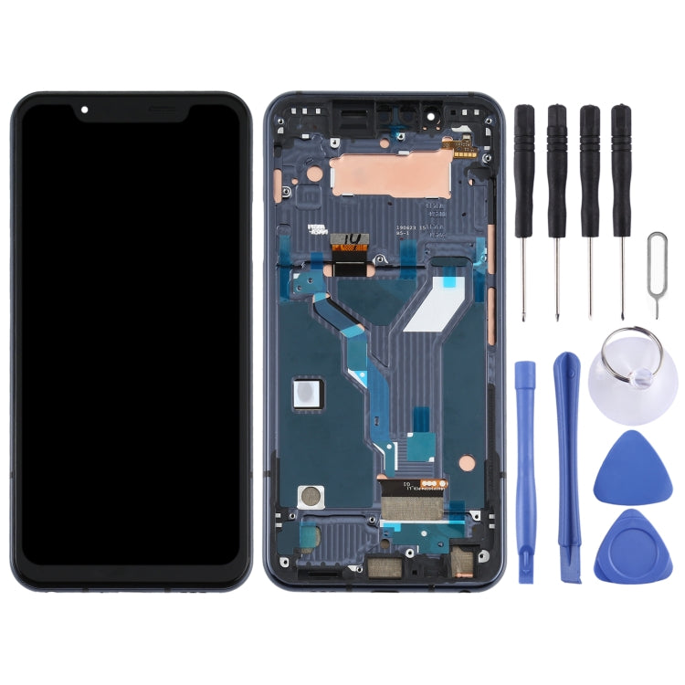 LCD Screen for LG G8s ThinQ LMG810, LM-G810, LMG810EAW with Digitizer Full Assembly With Frame (Black) - free shipping - PMC TechLife - Order now!
