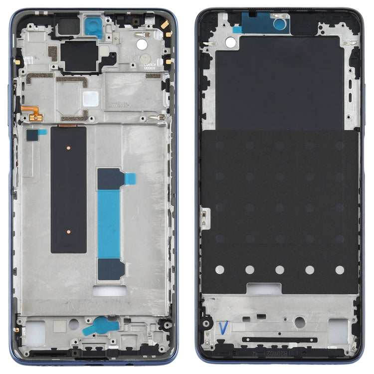Original Front Housing LCD Frame Bezel Plate for Xiaomi Mi 10T Lite 5G M2007J17G (Black)