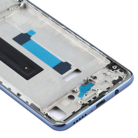 Original Front Housing LCD Frame Bezel Plate for Xiaomi Mi 10T Lite 5G M2007J17G (Black)