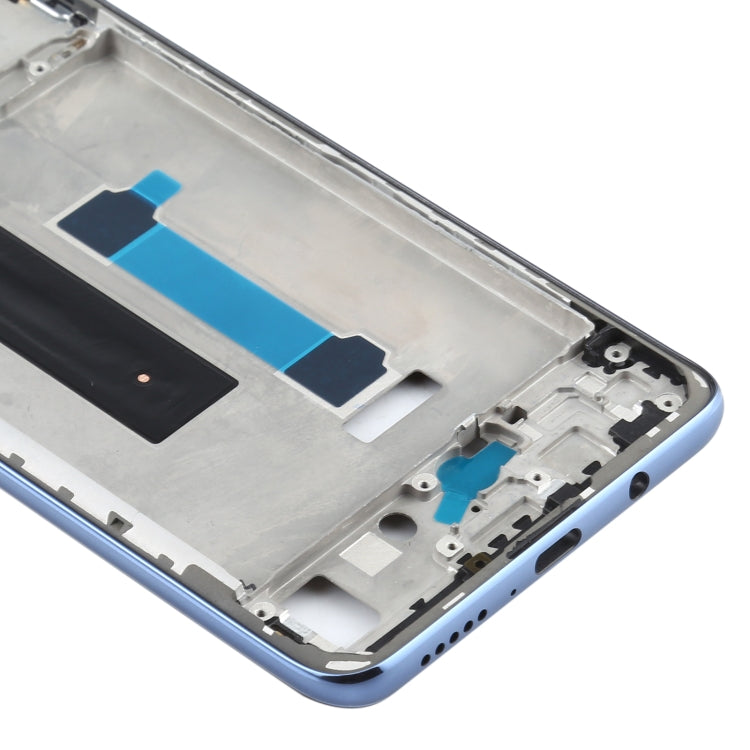 Original Front Housing LCD Frame Bezel Plate for Xiaomi Redmi Note 9 Pro 5G M2007J17C(Grey)