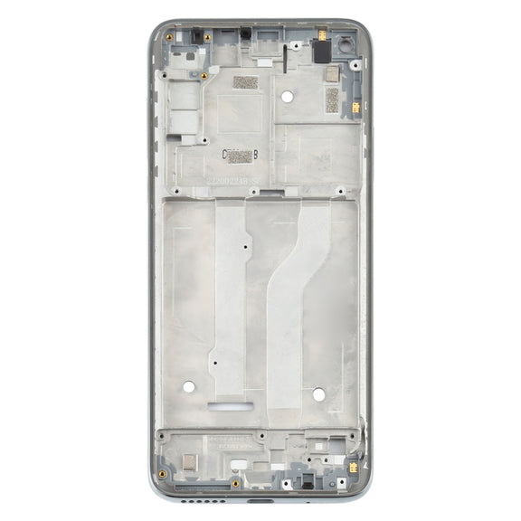 Front Housing LCD Frame Bezel Plate for Motorola Moto G Fast (Silver)