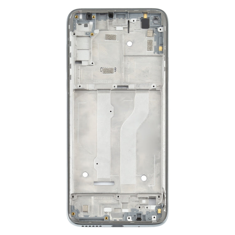 Front Housing LCD Frame Bezel Plate for Motorola Moto G Fast (Silver)