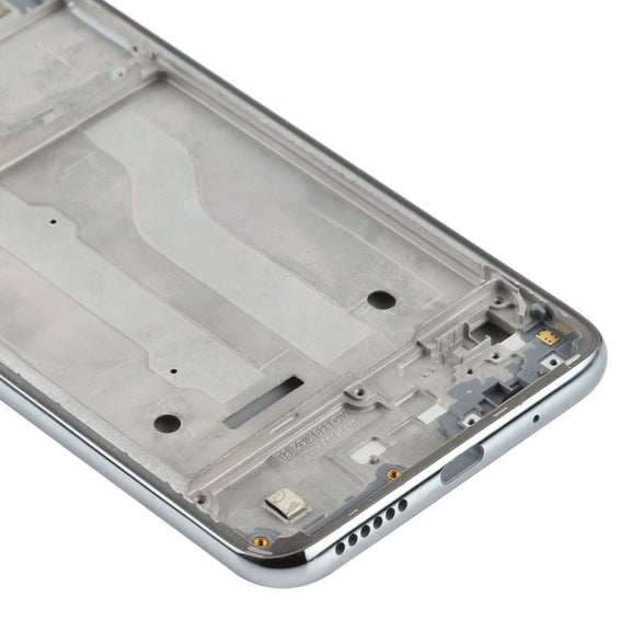 Front Housing LCD Frame Bezel Plate for Motorola Moto G Fast (Silver)
