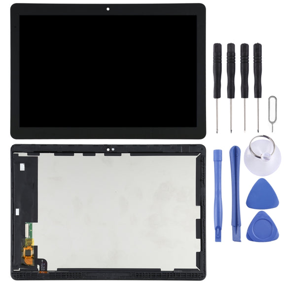 OEM LCD Screen for Huawei MediaPad T3 10 AGS-L09/AGS-L03/AGS-W09 Digitizer Full Assembly with Frame(Black)