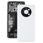 Original Battery Back Cover with Camera Lens Cover for Huawei Mate 40(White)