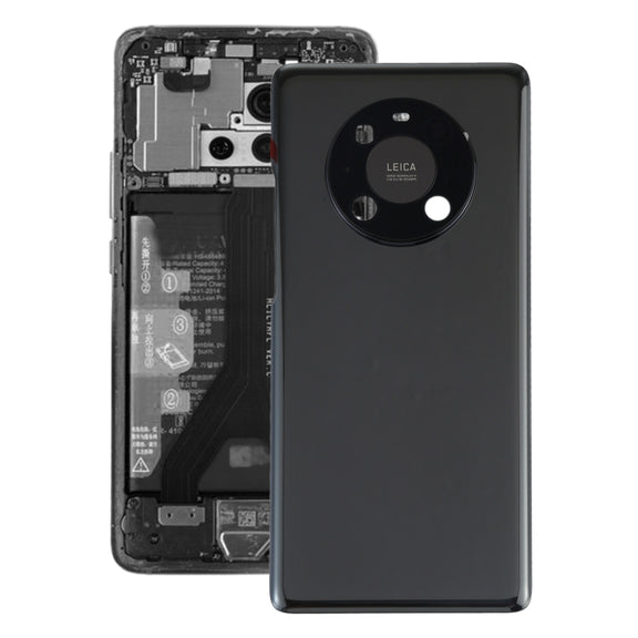 Original Battery Back Cover with Camera Lens Cover for Huawei Mate 40 Pro(Black)