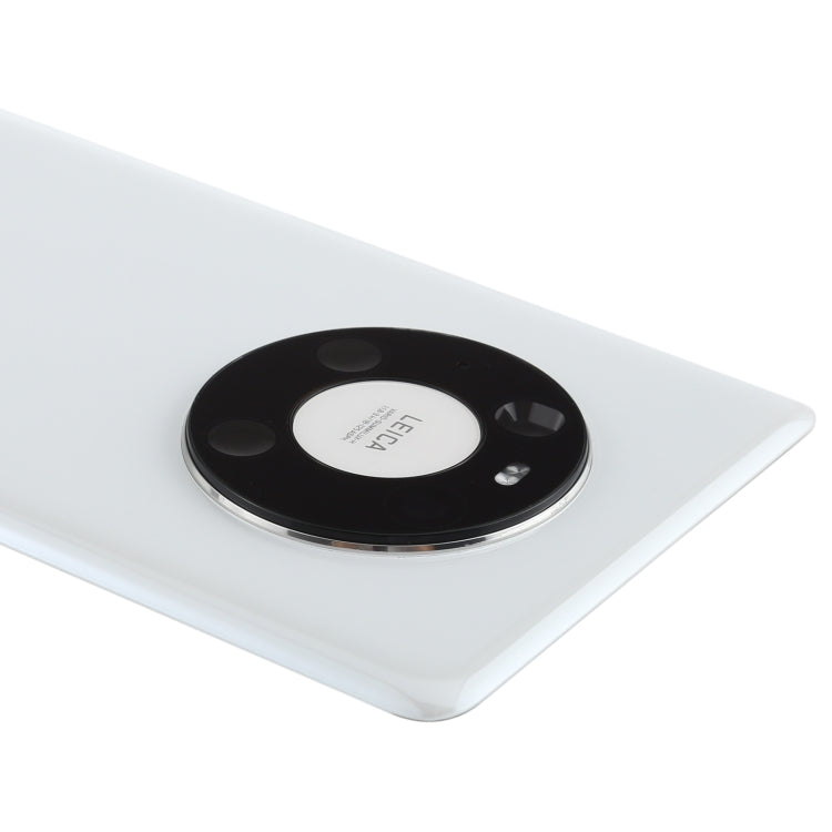 Original Battery Back Cover with Camera Lens Cover for Huawei Mate 40 Pro(White)