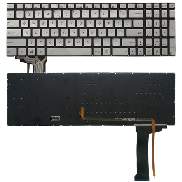 US Version Keyboard with Keyboard Backlight for Asus GL552 GL552J GL552JX GL552V GL552VL GL552VW N552VW N552VX G771JM G771JW(Silver) - Replacement Keyboards by PMC TechLife | Online Shopping South Africa | PMC TechLife