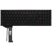 US Version Keyboard with Keyboard Backlight for Asus GL552 GL552J GL552JX GL552V GL552VL GL552VW N552VW N552VX G771JM G771JW(Black)