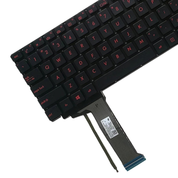 US Version Keyboard with Keyboard Backlight for Asus GL552 GL552J GL552JX GL552V GL552VL GL552VW N552VW N552VX G771JM G771JW(Black)