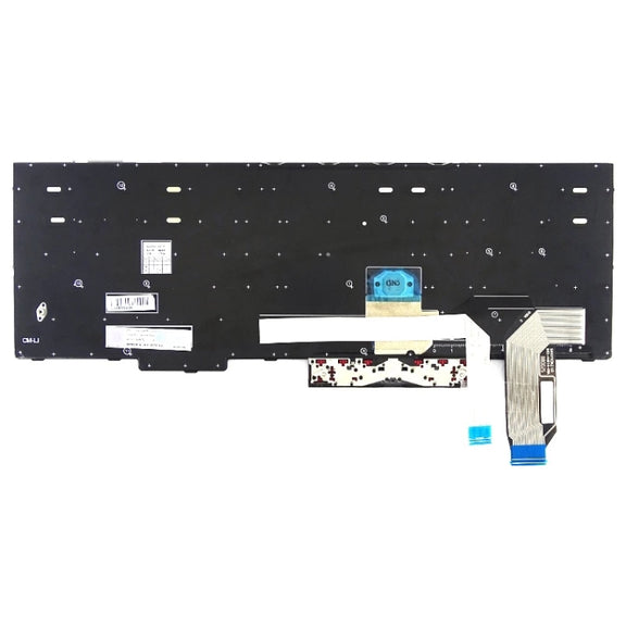 US Version Keyboard for Lenovo Thinkpad E580 E585 E590 E595 T590 P53S L580 L590 P52 P72 P53 P73 (Black)