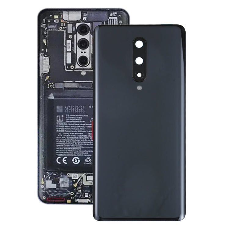 For OnePlus 8 Battery Back Cover with Camera Lens Cover (Black) - Back Cover by PMC TechLife | Online Shopping South Africa | PMC TechLife