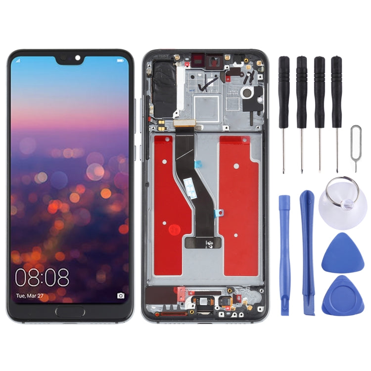 Original OLED LCD Screen for Huawei P20 Pro Digitizer Full Assembly with Frame(Blue) - free shipping - PMC TechLife - Order now!
