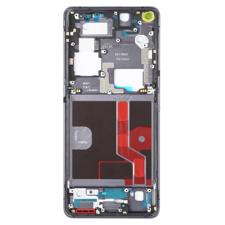 For OPPO Find X2 Pro CPH2025 PDEM30 Original Front Housing LCD Frame Bezel Plate (Black)