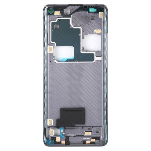 For OPPO Find X2 Pro CPH2025 PDEM30 Original Front Housing LCD Frame Bezel Plate (Black)