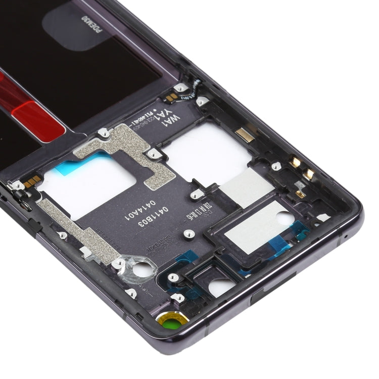 For OPPO Find X2 Pro CPH2025 PDEM30 Original Front Housing LCD Frame Bezel Plate (Black)