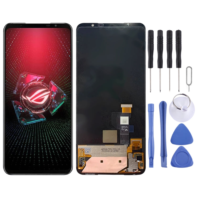 Original LCD Screen for Asus ROG Phone 5 ZS673KS I005DA with Digitizer Full Assembly (Black) - LCD Screen by PMC TechLife | Online Shopping South Africa | PMC TechLife