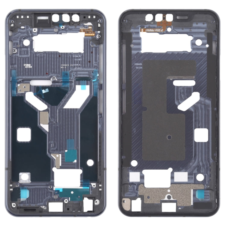 Front Housing LCD Frame Bezel Plate for LG G8s ThinQ LMG810 LM-G810 LMG810EAW (Black) - For LG by PMC TechLife | Online Shopping South Africa | PMC TechLife