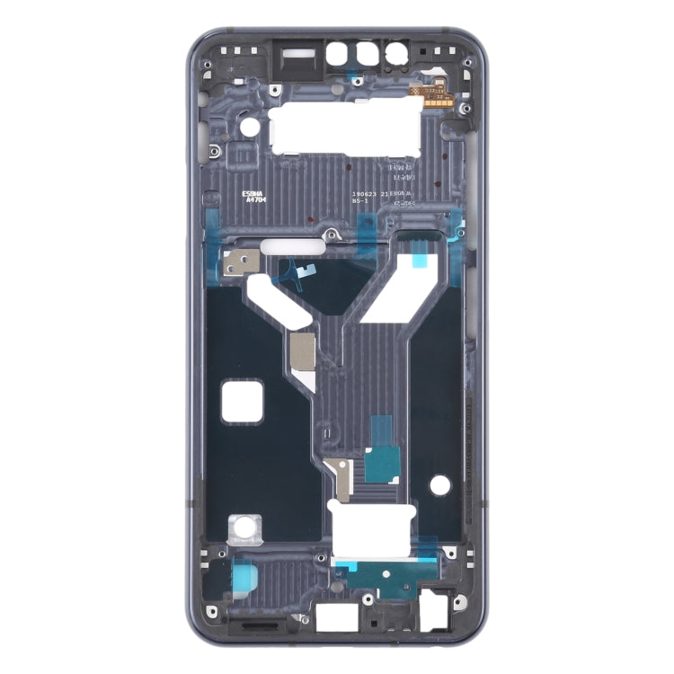 Front Housing LCD Frame Bezel Plate for LG G8s ThinQ LMG810 LM-G810 LMG810EAW (Black) - For LG by PMC TechLife | Online Shopping South Africa | PMC TechLife