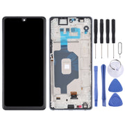 Original LCD Screen for LG Stylo 6 / K71 LMQ730TM LM-Q730TM LMQ730HA LM-Q730HA Digitizer Full Assembly with Frame (Black)