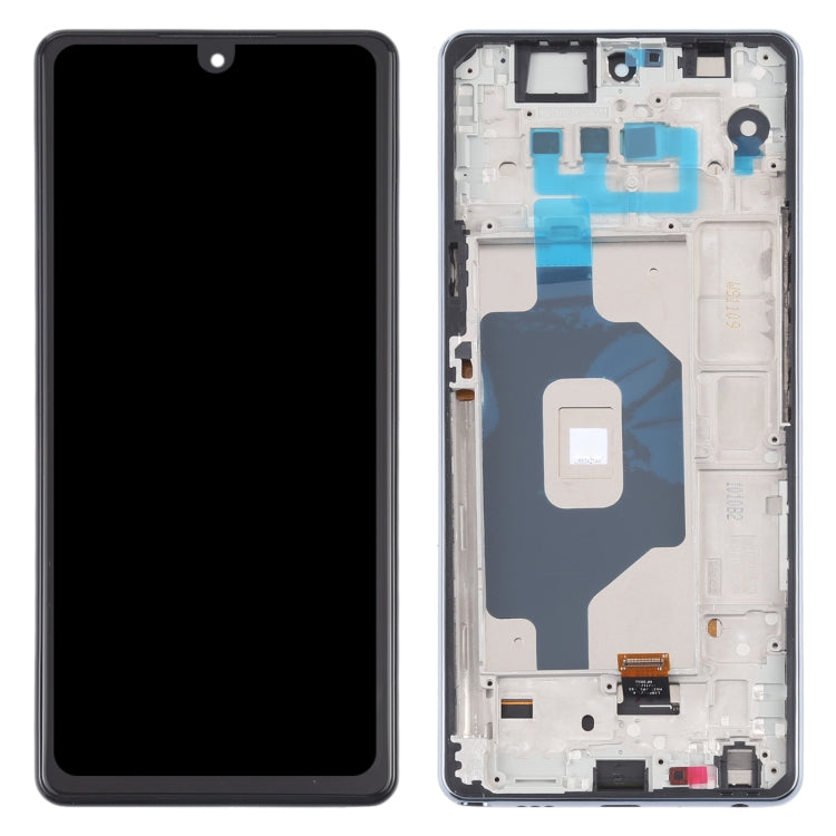 Original LCD Screen for LG Stylo 6 / K71 LMQ730TM LM-Q730TM LMQ730HA LM-Q730HA Digitizer Full Assembly with Frame (Black)