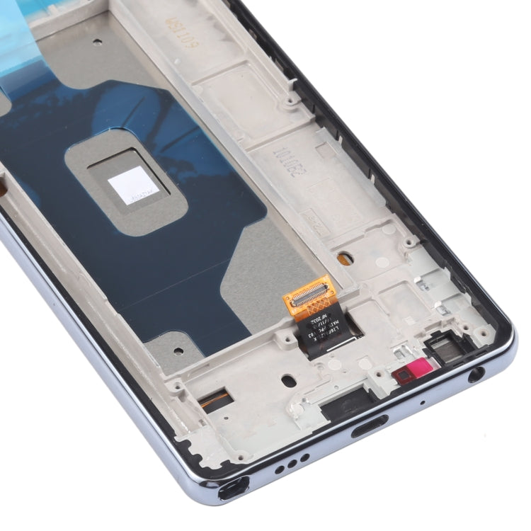 Original LCD Screen for LG Stylo 6 / K71 LMQ730TM LM-Q730TM LMQ730HA LM-Q730HA Digitizer Full Assembly with Frame (Black)