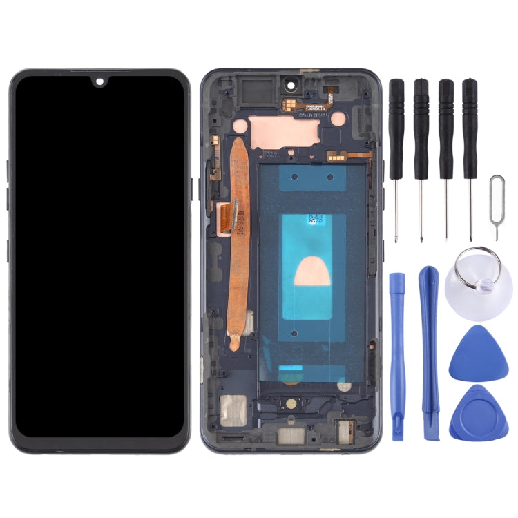 Original LCD Screen for LG G8X ThinQ LMG850EMW LM-G850 Digitizer Full Assembly with Frame (Black) - free shipping - PMC TechLife - Order now!