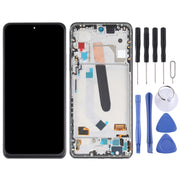 AMOLED Material Original LCD Screen and Digitizer Full Assembly With Frame for Xiaomi Redmi K40 / Redmi K40 Pro / Redmi K40 Pro+ / Mi 11i / Poco F3 / M2012K11AC M2012K11C M2012K11AG M2012K11G(Black)