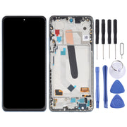 AMOLED Material Original LCD Screen and Digitizer Full Assembly With Frame for Xiaomi Redmi K40 / Redmi K40 Pro / Redmi K40 Pro+ / Mi 11i / Poco F3 / M2012K11AC M2012K11C M2012K11AG M2012K11G(Blue)