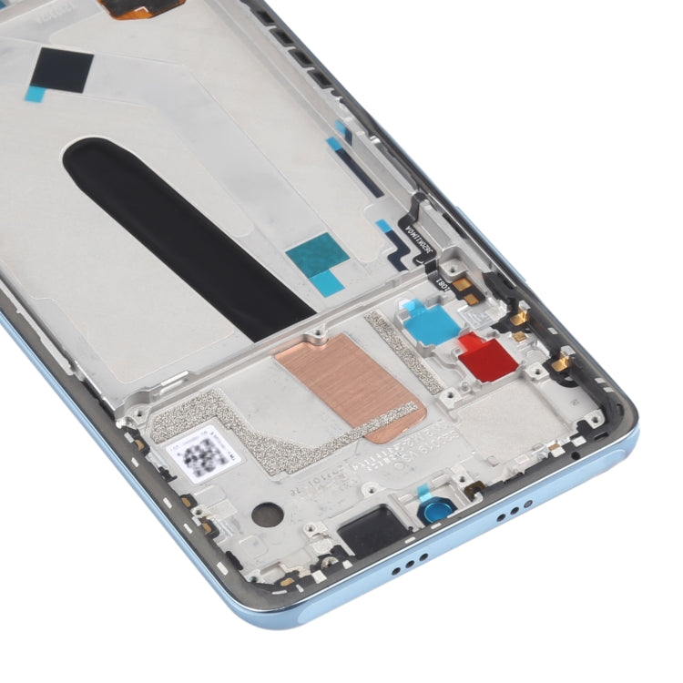 AMOLED Material Original LCD Screen and Digitizer Full Assembly With Frame for Xiaomi Redmi K40 / Redmi K40 Pro / Redmi K40 Pro+ / Mi 11i / Poco F3 / M2012K11AC M2012K11C M2012K11AG M2012K11G(Blue)