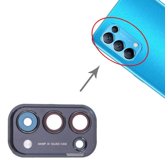 For OPPO Reno5 5G PEGM00, PEGT00, CPH2145  Camera Lens Cover (Black)