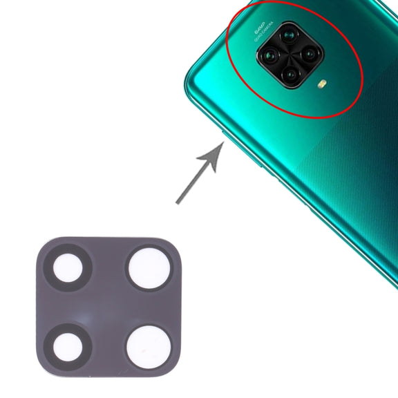 10 PCS Back Camera Lens for Xiaomi Redmi Note 9 Pro M2003J6B2G