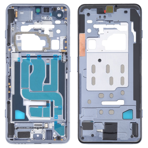 Original Front Housing LCD Frame Bezel Plate for Xiaomi Black Shark 4 / Black Shark 4 Pro SHARK PRS-H0, SHARK PRS-A0 (Silver)