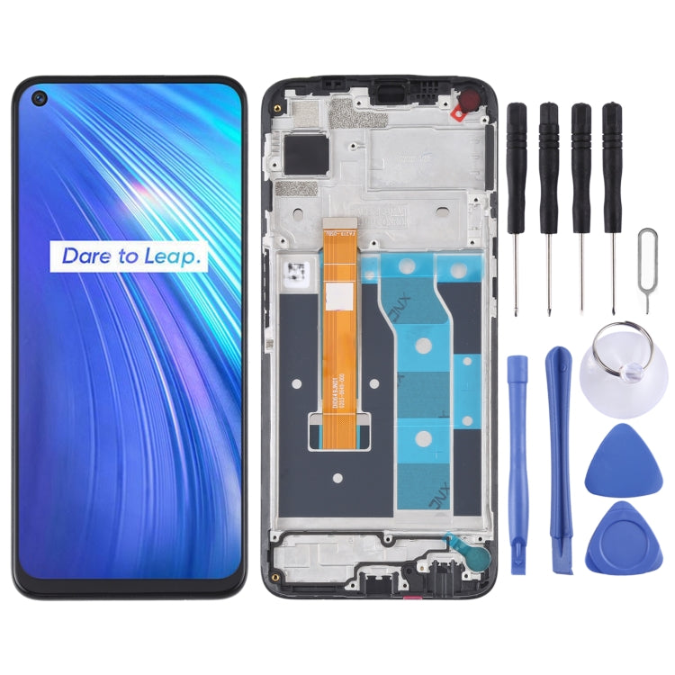 LCD Screen and Digitizer Full Assembly With Frame for OPPO Realme 6 RMX2001 - free shipping - PMC TechLife - Order now!