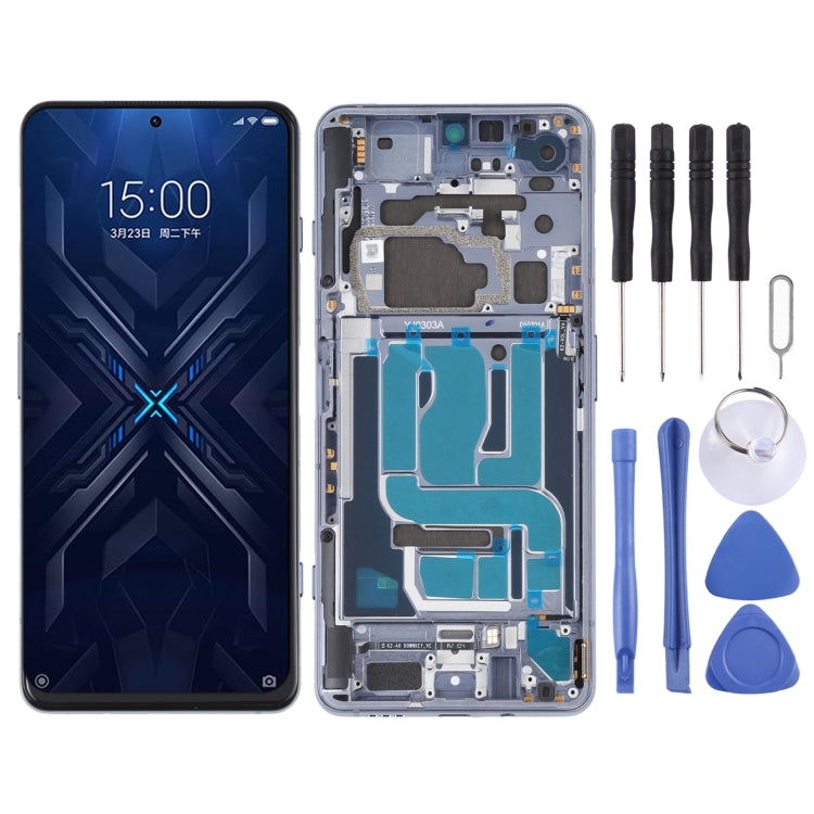 Original LCD Screen and Digitizer Full Assembly With Frame for Xiaomi Black Shark 4 / Black Shark 4 Pro SHARK PRS-H0, SHARK PRS-A0(Silver) - free shipping - PMC TechLife - Order now!