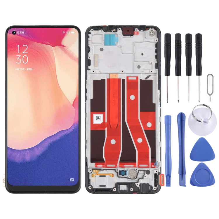 Original LCD Screen and Digitizer Full Assembly With Frame for OPPO Reno4 SE PEAT00 PEAM00 - free shipping - PMC TechLife - Order now!